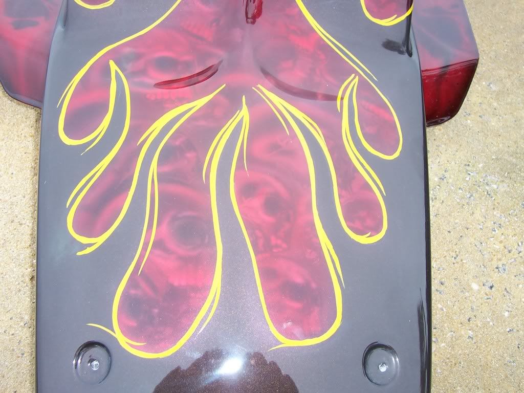 Yamaha Banshee airbrush fiberglass front hood ATV Drag Racer Forums